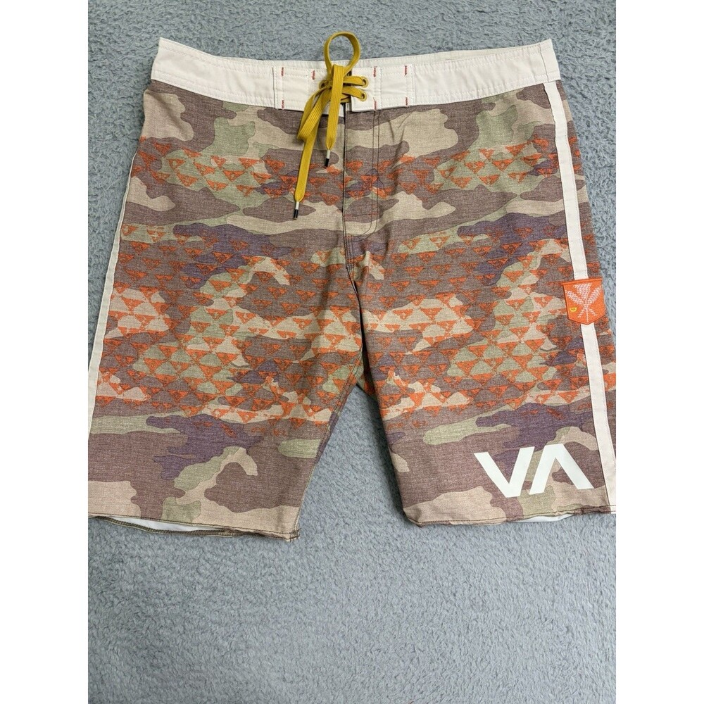 RVCA Makuakai Rossman Signature Boardshorts Camo Print Men's 33 Waist